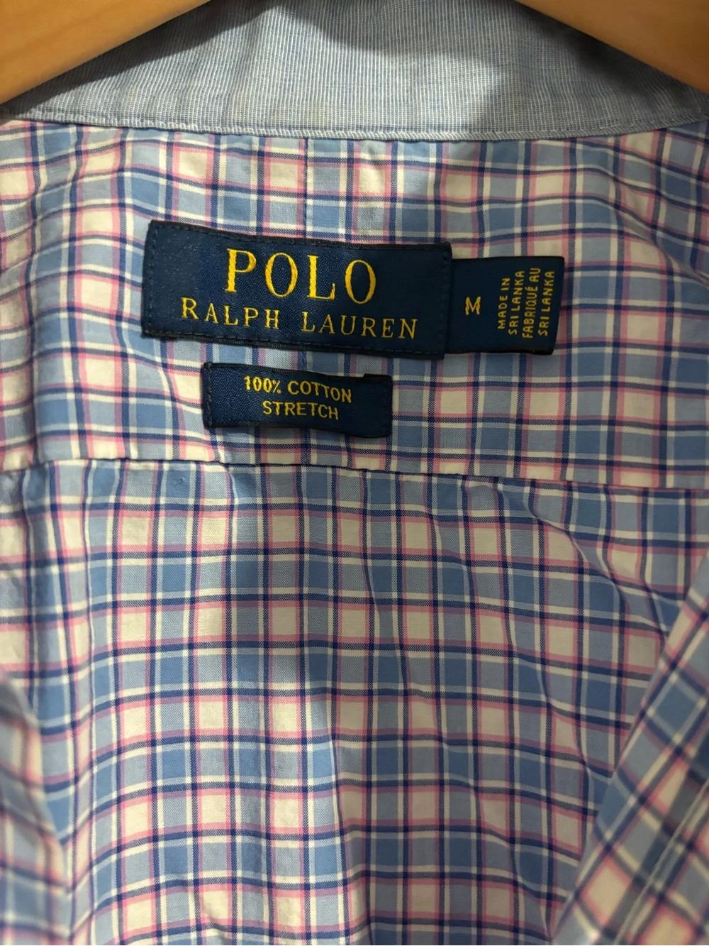 Polo Ralph Lauren Cotton Stretch Plaid Shirt M